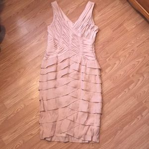 Blush Shimmer Sheath Dress